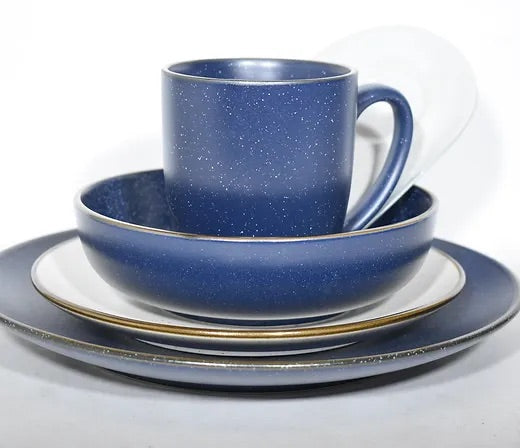 Set Gratinado Azul marino y blanco (5 piezas)