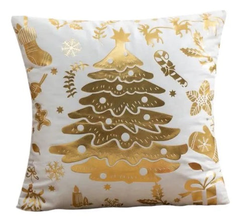 Funda cojín navidad Mod:Árbol dorado