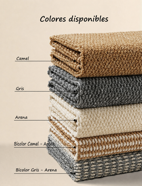 Alfombra Sisal 300x200cm Bicolor Camel- Arena