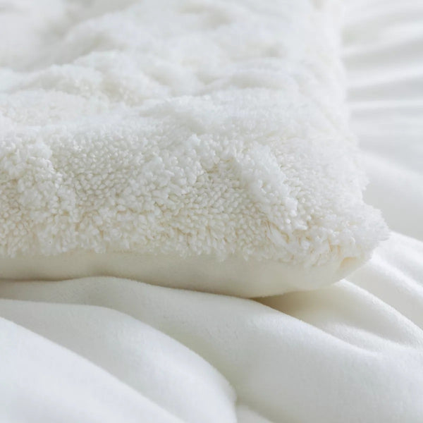 Cubrecama 2P grueso diseño Blanco invierno