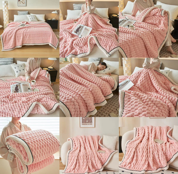 Frazada Mod: Cerrillos Rosada  200x230cm