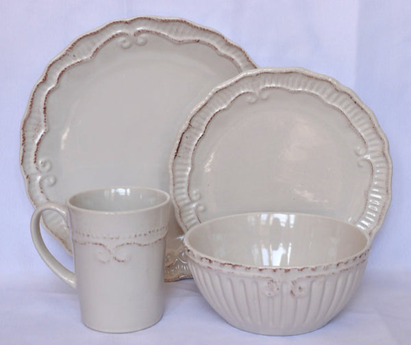 Set Provenzal Toscano Blanco (4 piezas)