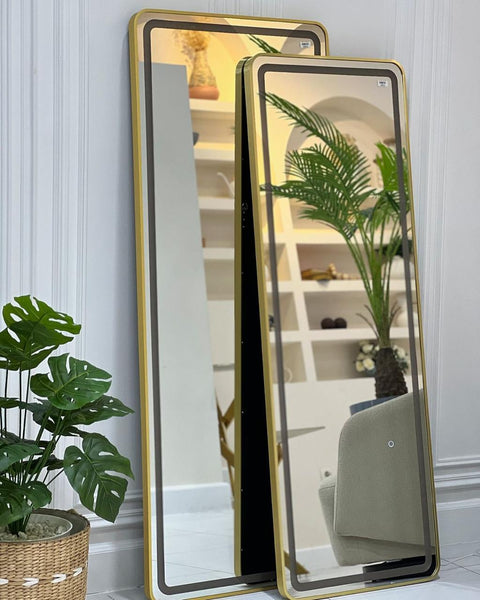 Espejo Atril rectangular LED 160cm