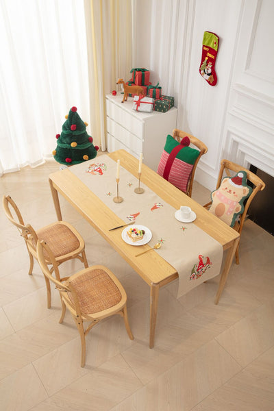 Camino de mesa Navidad duendes