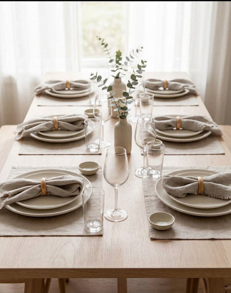 Pack 6 servilletas Gris