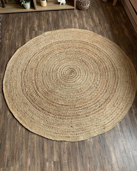 Alfombra yute lisa circular 120cm