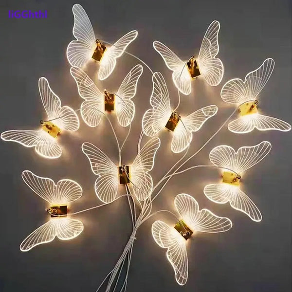 Lampara mariposas colgante