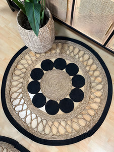 Alfombra yute circular