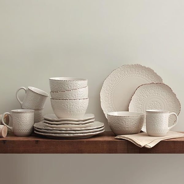 Set blanco pique 4 piezas