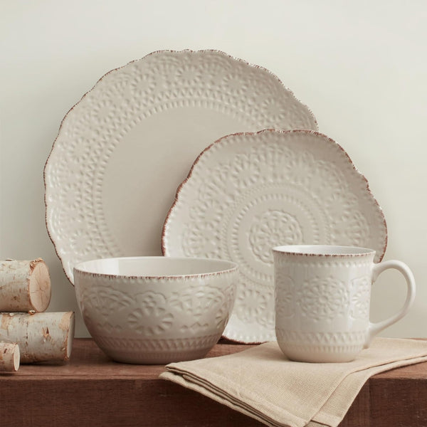 Set blanco pique 4 piezas
