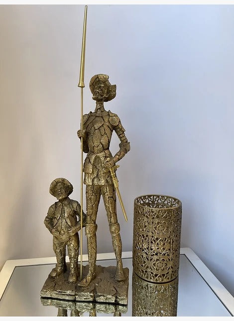 Quijote & Sancho Panza Dorado