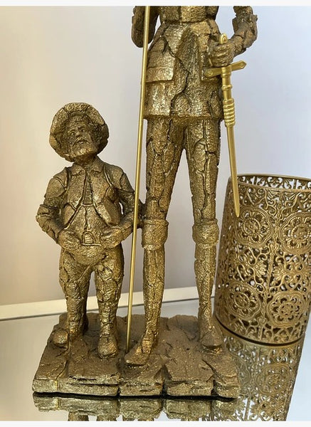Quijote & Sancho Panza Dorado