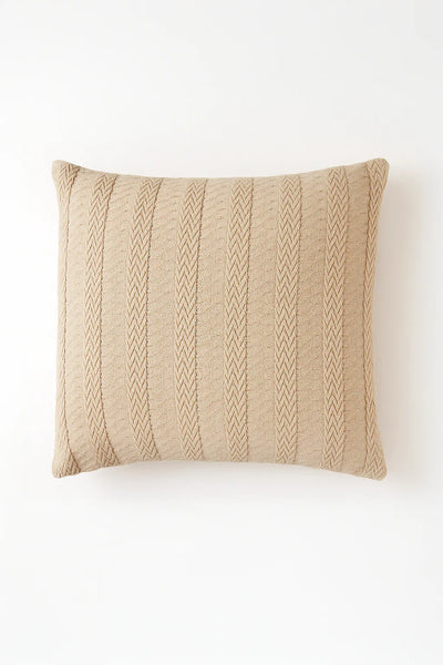 Funda Cojin Tejida Beige