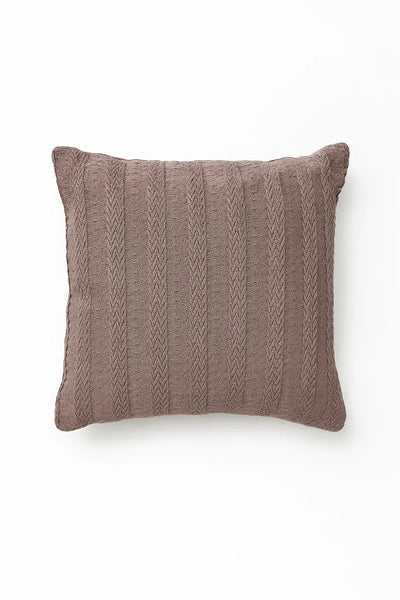 Funda Cojin Tejida Taupe