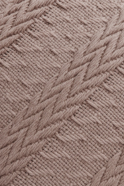 Funda Cojin Tejida Taupe rectangular