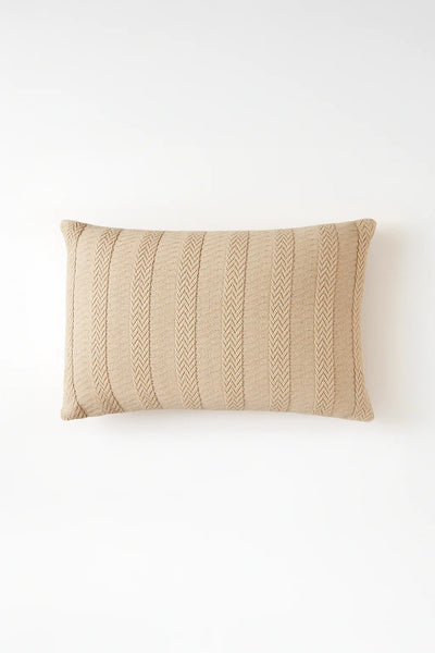 Funda Cojin Tejida Beige rectangular