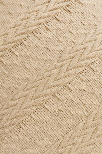 Funda Cojin Tejida Beige