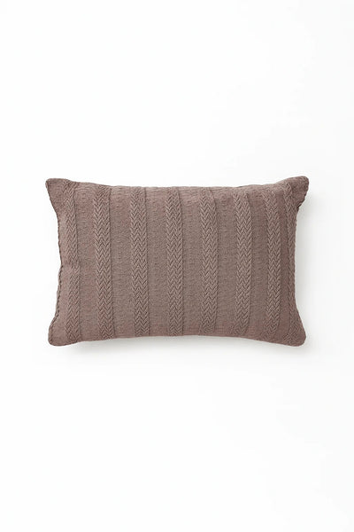 Funda Cojin Tejida Taupe rectangular