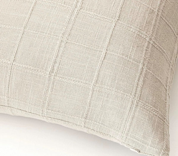 Funda Cojin con Textura Blanco invierno