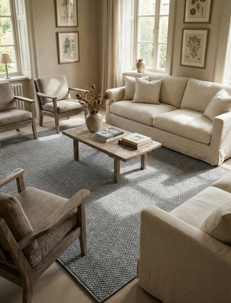 Alfombra Sisal 240x200cm Gris