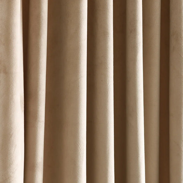 Dúo cortina tercipelo beige