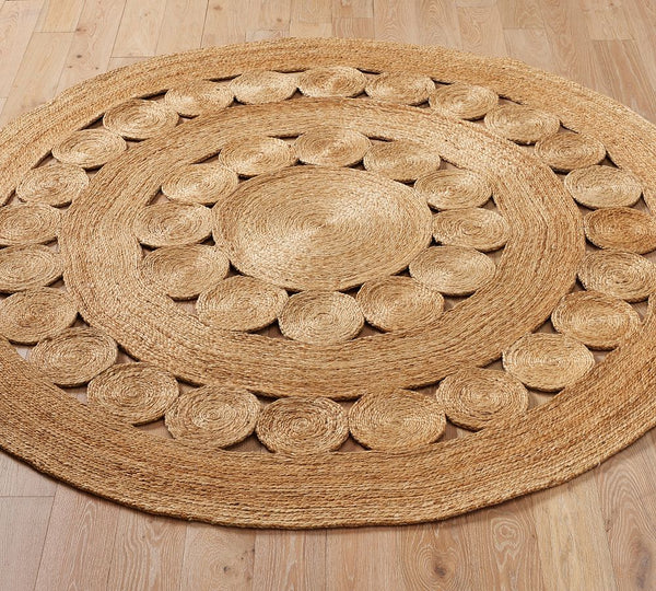 Alfombra yute circular 120cm