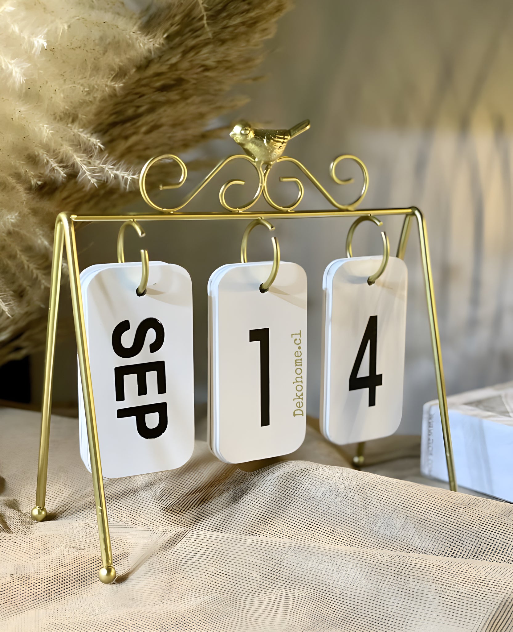Calendario metálico Pajaritos