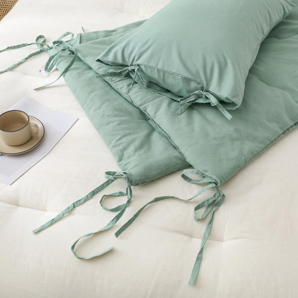 Piecera + 2 fundas almohadas Menta