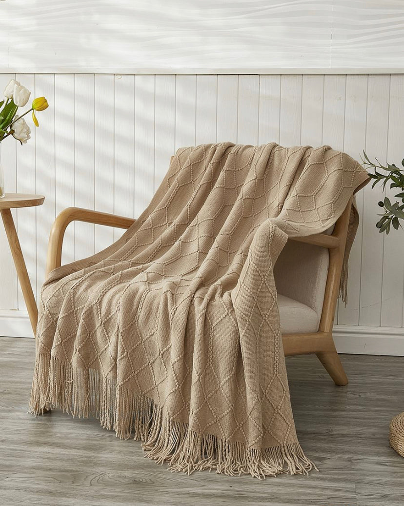 Manta Rombos Camel