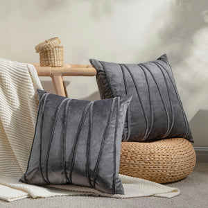 Funda Gris con cintas de relieve