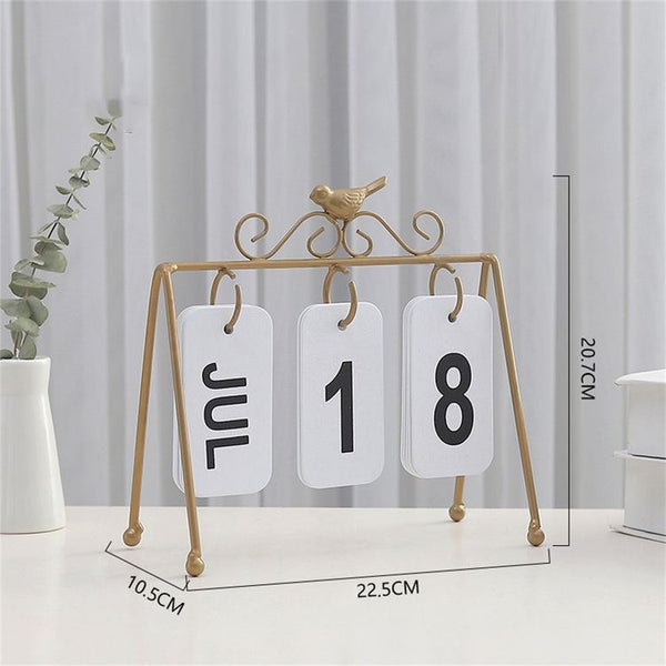 Calendario metálico Pajaritos
