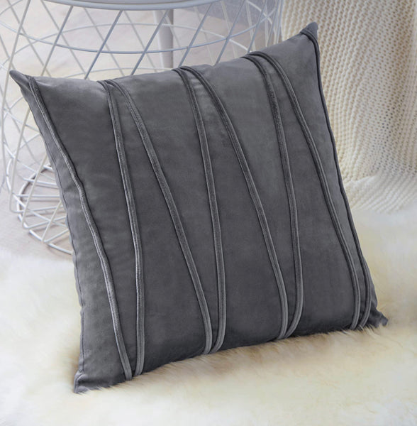 Funda Gris con cintas de relieve