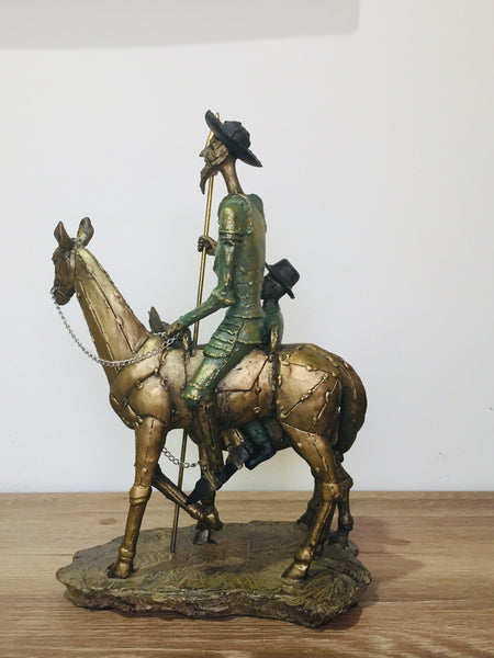 Quijote con Sancho panza