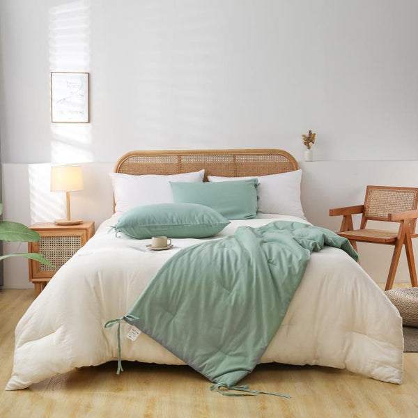 Piecera + 2 fundas almohadas Menta