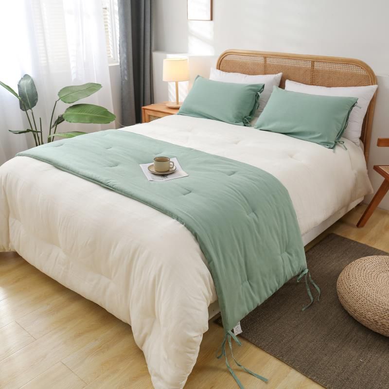 Piecera + 2 fundas almohadas Menta