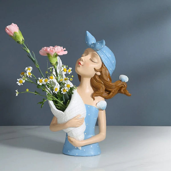 Figura nórdica portaflores