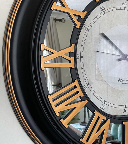 Reloj nórdico negro /dorado