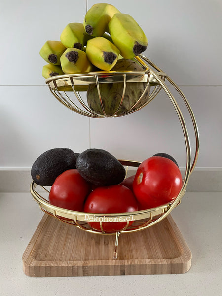 Frutera 2 niveles gold