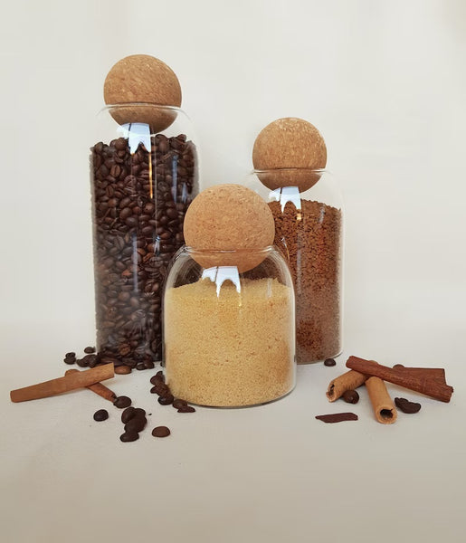 Trio especieros de vidrio