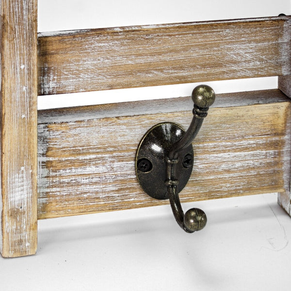 Perchero madera porta fotografía