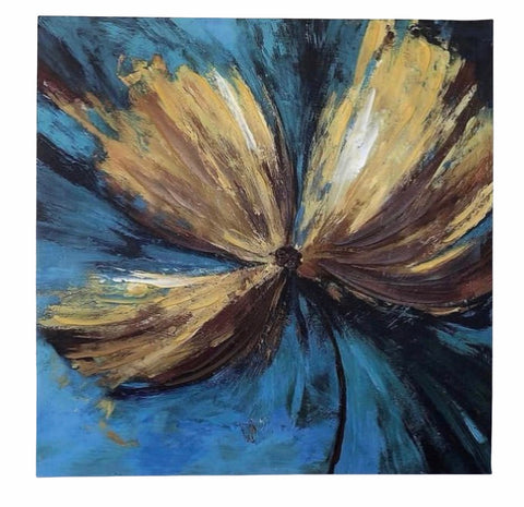 Cuadro flor dorada